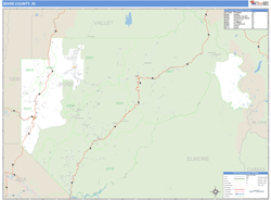 Boise County, ID Zip Code Wall Map
