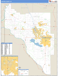 Canyon County, ID Zip Code Wall Map