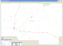 Lincoln County, ID Wall Map