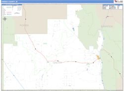 Oneida County, ID Wall Map