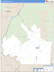 Washington County, ID Wall Map