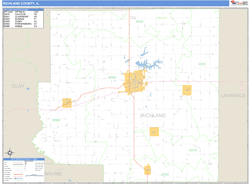 Richland County, IL Wall Map