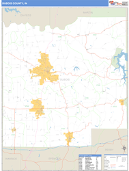 Dubois County, IN Wall Map