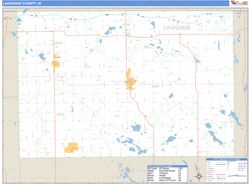 Lagrange County, IN Wall Map