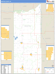 Newton County, IN Wall Map