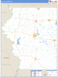 Sullivan County, IN Zip Code Wall Map