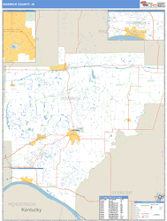 Warrick County, IN Wall Map