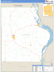 Allamakee County, IA Wall Map