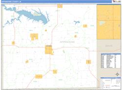 Appanoose County, IA Wall Map