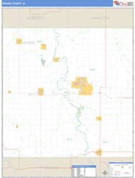 Boone County, IA Zip Code Wall Map