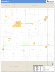 Cass County, IA Wall Map