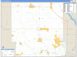 Dallas County, IA Wall Map