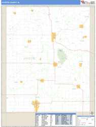 Fayette County, IA Wall Map