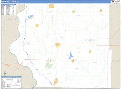 Fremont County, IA Zip Code Wall Map