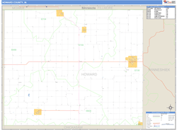 Howard County, IA Wall Map