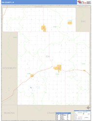 Ida County, IA Zip Code Wall Map