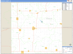 Keokuk County, IA Wall Map