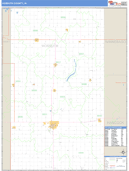 Kossuth County, IA Zip Code Wall Map