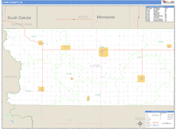 Lyon County, IA Wall Map