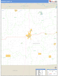 Madison County, IA Zip Code Wall Map