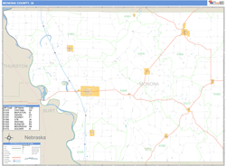 Monona County, IA Zip Code Wall Map
