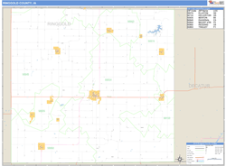 Ringgold County, IA Wall Map