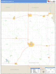 Washington County, IA Wall Map