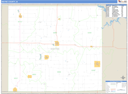 Wayne County, IA Wall Map