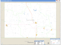 Chautauqua County, KS Wall Map