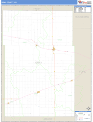 Gray County, KS Wall Map