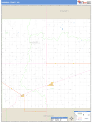 Haskell County, KS Zip Code Wall Map