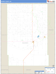 Kearny County, KS Wall Map