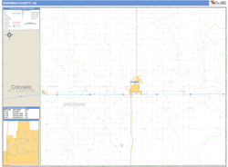 Sherman County, KS Wall Map