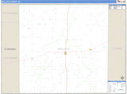 Wallace County, KS Zip Code Wall Map