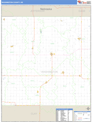 Washington County, KS Wall Map