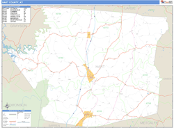 Hart County, KY Zip Code Wall Map