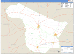 McLean County, KY Wall Map