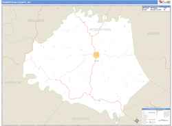 Robertson County, KY Wall Map