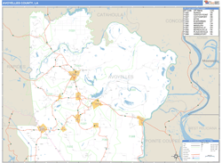 Avoyelles County, LA Wall Map