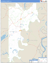Catahoula County, LA Wall Map