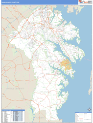 Anne Arundel County, MD Wall Map