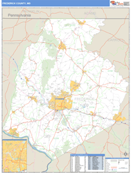 Frederick County, MD Wall Map