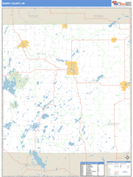 Barry County, MI Zip Code Wall Map