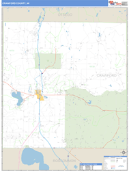 Crawford County, MI Wall Map