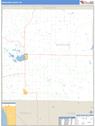 Missaukee County, MI Wall Map