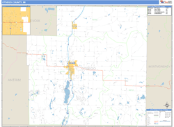 Otsego County, MI Zip Code Wall Map