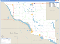 Big Stone County, MN Zip Code Wall Map