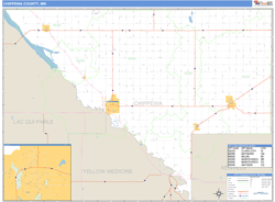 Chippewa County, MN Wall Map