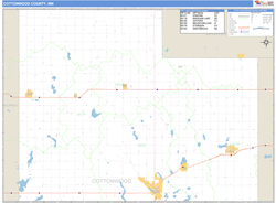 Cottonwood County, MN Wall Map