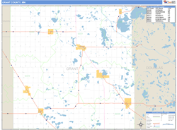 Grant County, MN Wall Map